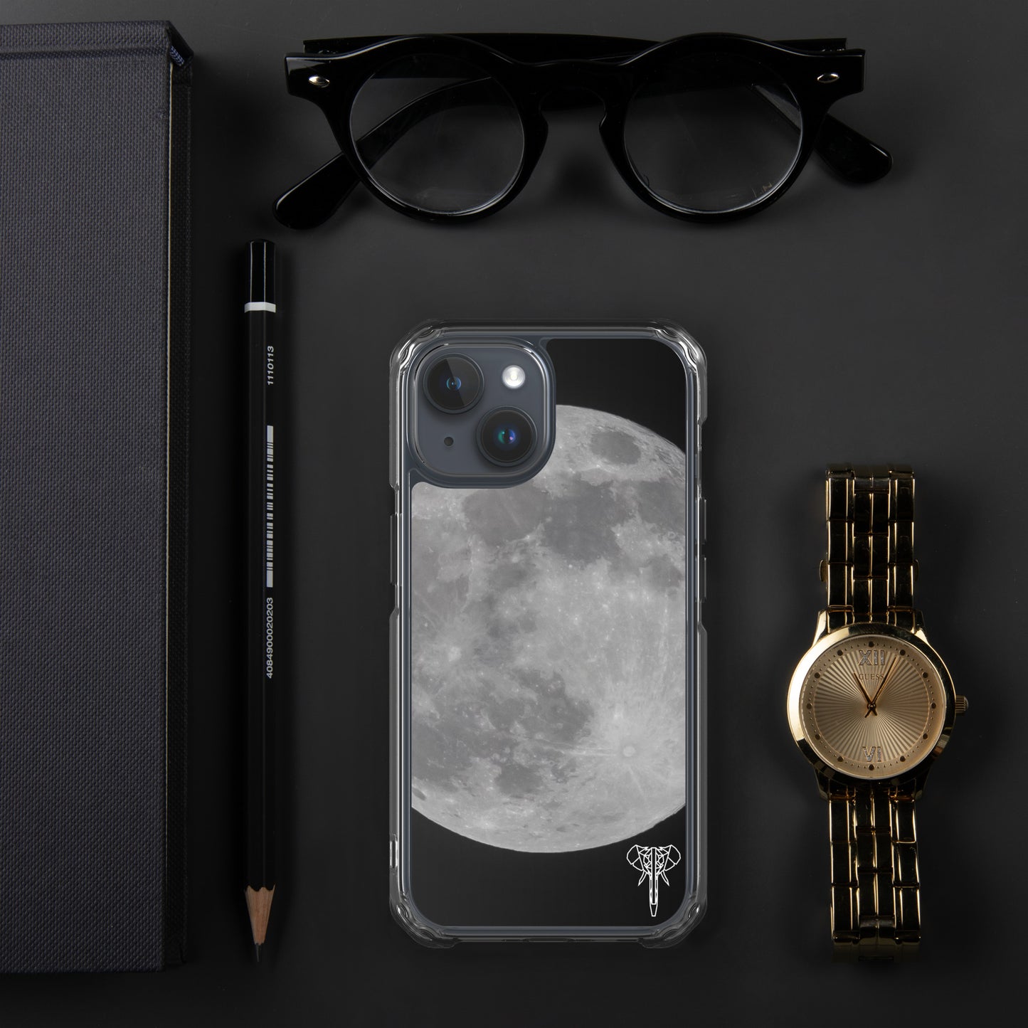 Moon-in-HD - Clear Case for iPhone®