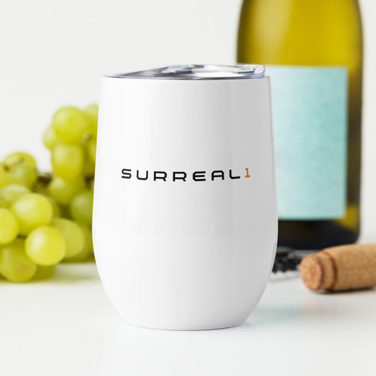 Wine Tumbler in stainless steel insulated - surreal1 words