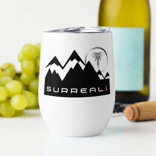 SURREAL1 Mountain Range - Wine tumbler